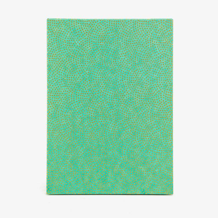 Leporello-Format-12x17cm-fuer-14Fotos-mit-Chiyogami-Traditional-Haifischhaut-gold-auf-tuerkis-Produktansicht-Cover-Vorn