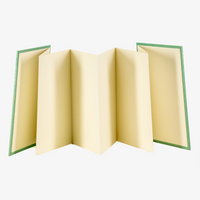 Leporello-Format-12x17cm-fuer-14Fotos-mit-Chiyogami-Traditional-Haifischhaut-gold-auf-tuerkis-Produktansicht-Leporello-aufgeklappt