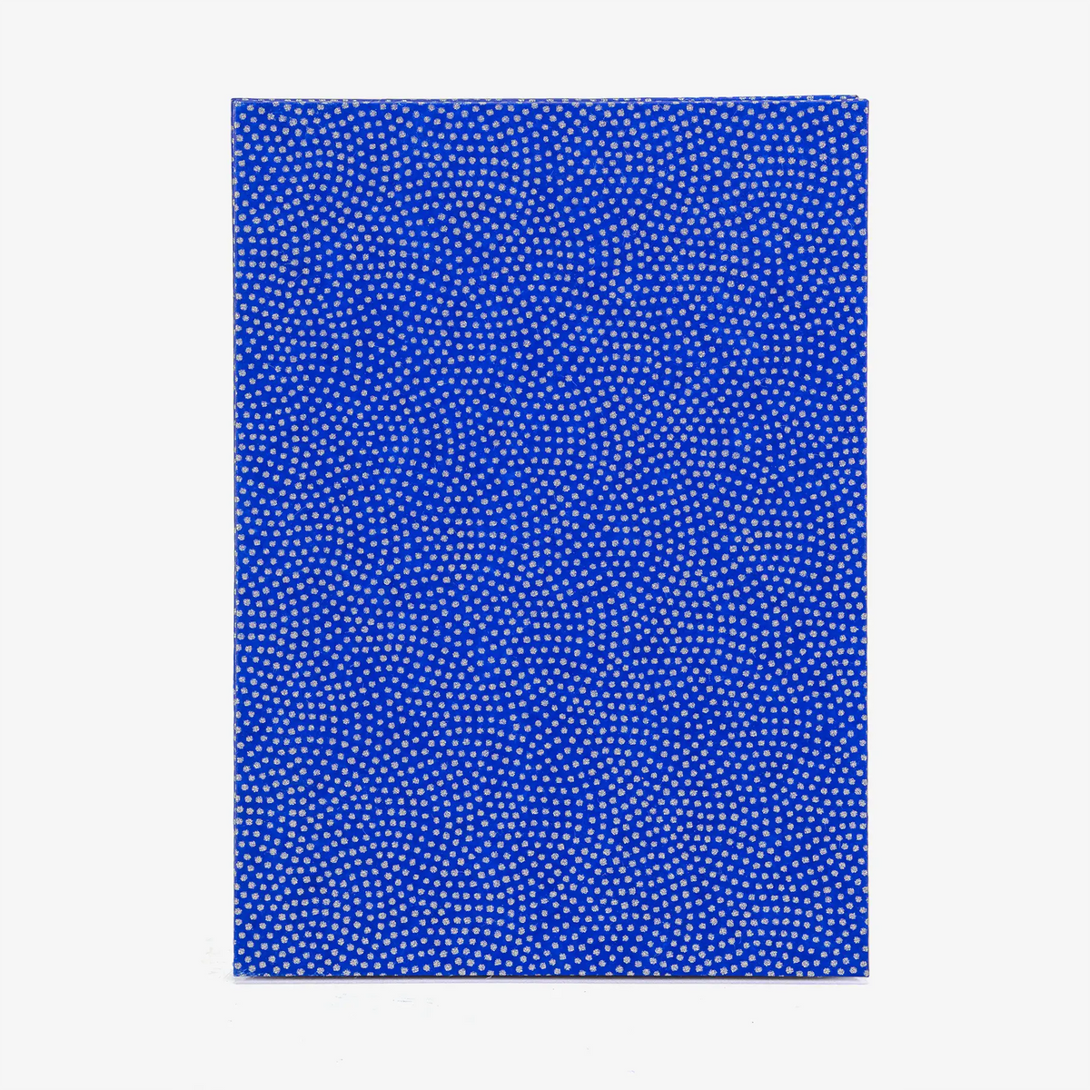 Leporello-Format-12x17cm-fuer-14Fotos-mit-Chiyogami-Traditional-Haifischhaut-silber-auf-blau-Produktansicht-Cover-Vorn