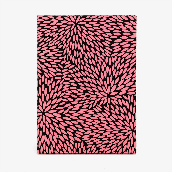 Leporello-Format-12x17cm-fuer-14Fotos-mit-Chiyogami-Traditional-Reismuster-neonpink-Produktansicht-Cover-Vorn