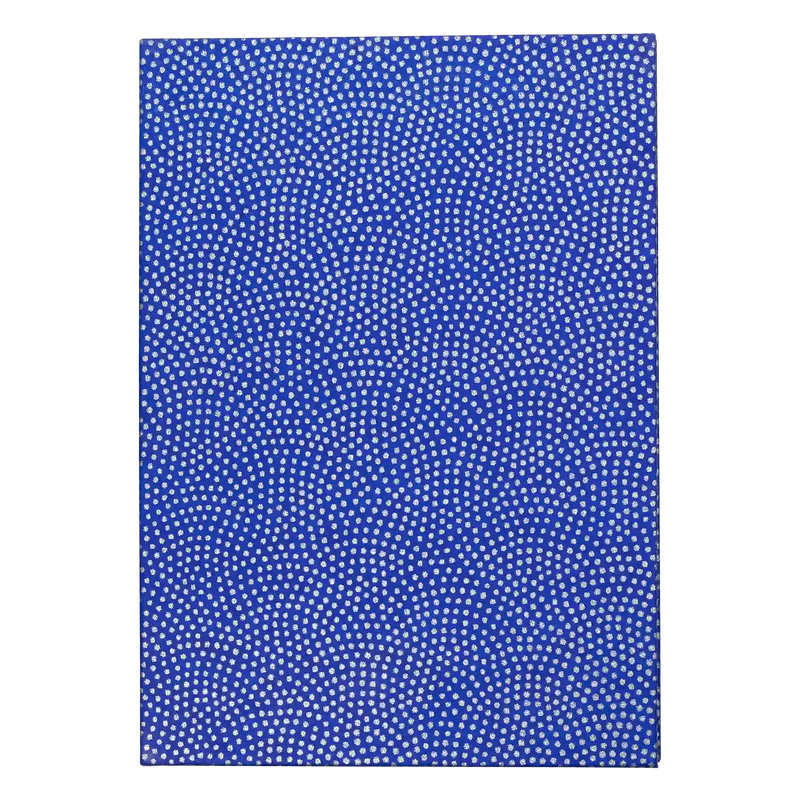 Leporello / mini Fotoalbum / max H16xB11cm / Chiyogami / Same Komon silver on Blue