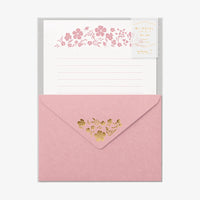 Letter-Set-Briefpapier-Foil-Stamped-Envelopes-Flowers_3umschläge-und-6-schreibseiten-in-PP-beutel-Verpackung-Produktansicht
