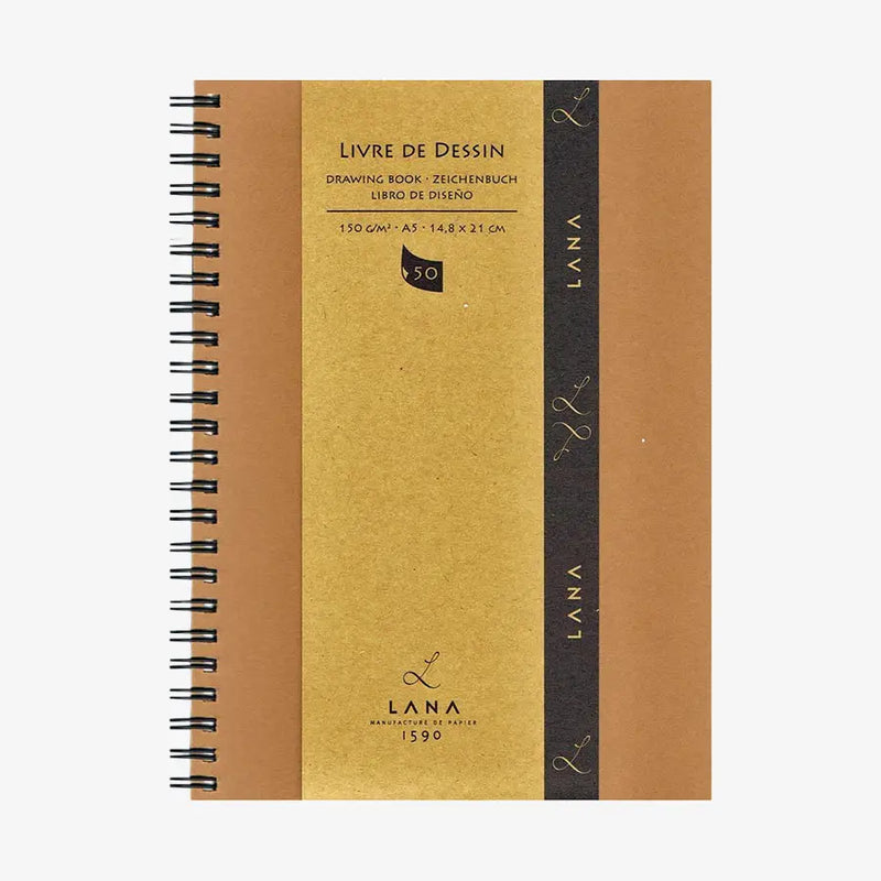 Livrededessin_-Skizzenbuch-A5-Spiralgebunden-150grm-50-Blatt-Cover-vorn-Produktansicht