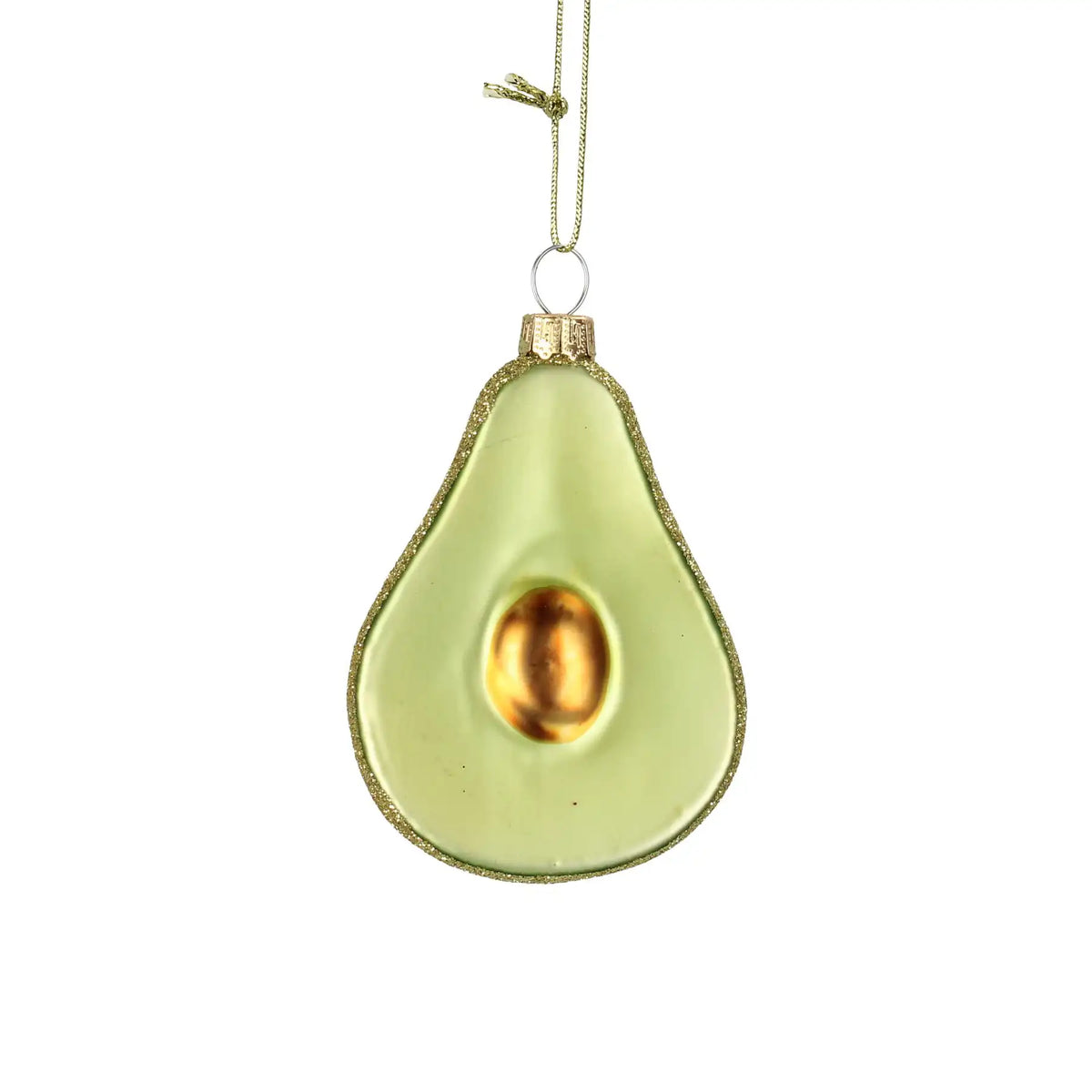 Weihnachtsbaumkugel/ Ornament Glas / Avocado /  Green