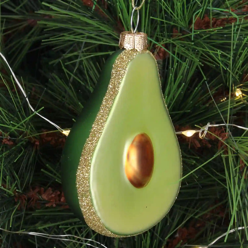 Weihnachtsbaumkugel/ Ornament Glas / Avocado /  Green