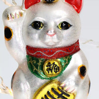 Weihnachtsbaumkugel/ Ornament Glas / Lucky Cat