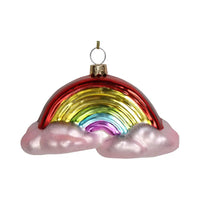 Weihnachtsbaumkugel/ Ornament Glas / Regenbogen / Mix