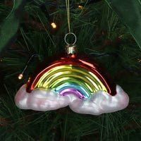 Weihnachtsbaumkugel/ Ornament Glas / Regenbogen / Mix