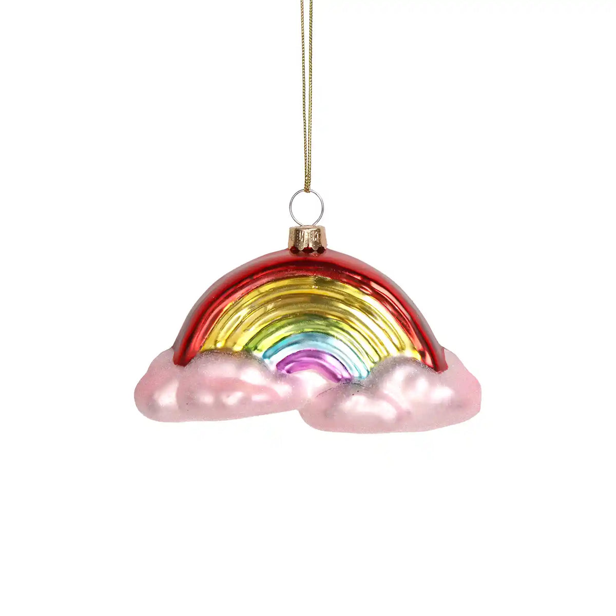 Weihnachtsbaumkugel/ Ornament Glas / Regenbogen / Mix