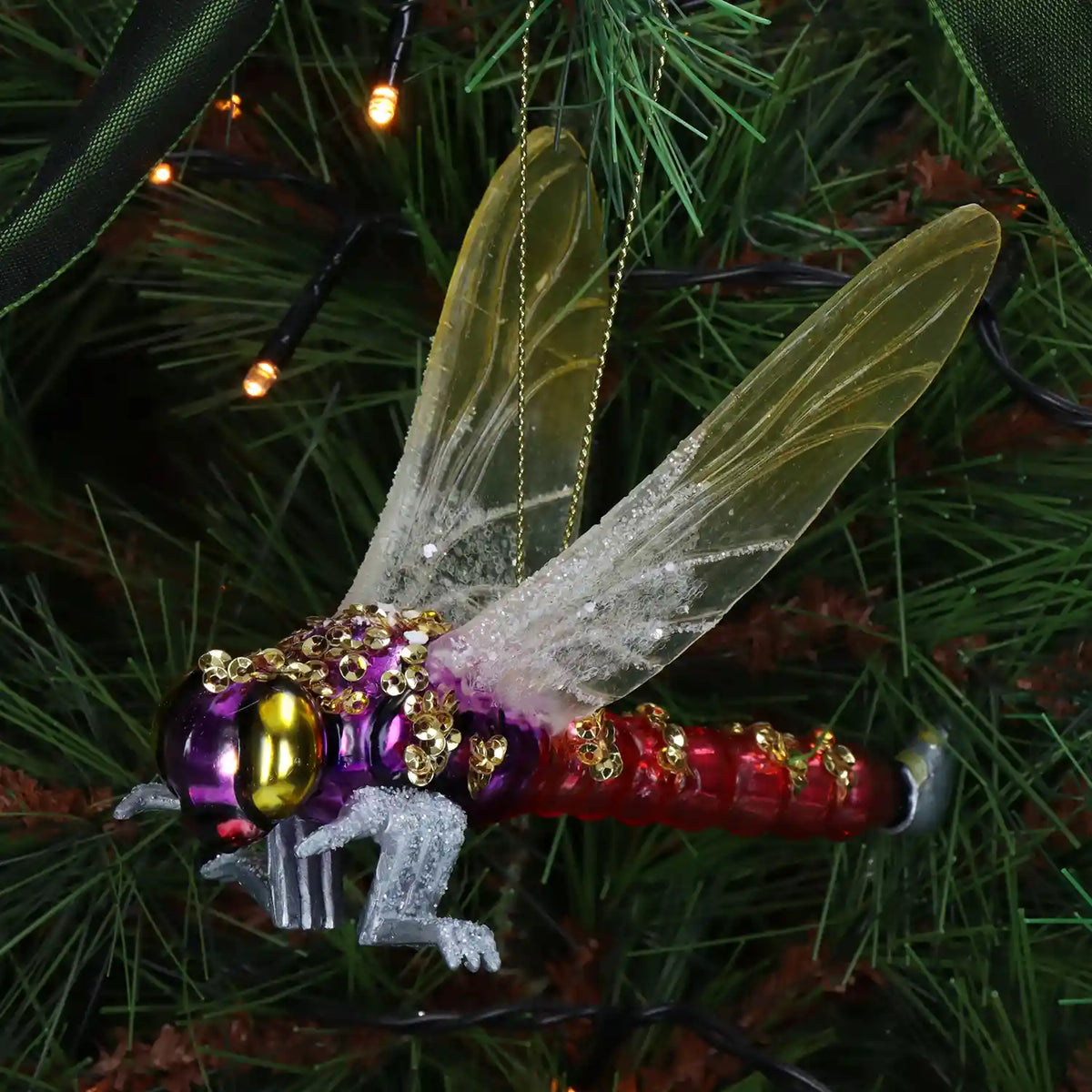 Weihnachtsbaumkugel/ Ornament Glas / Dragonfly / Mix