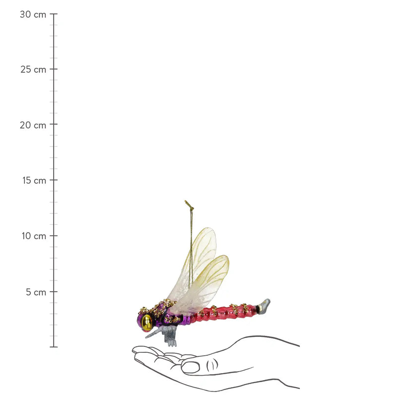 Weihnachtsbaumkugel/ Ornament Glas / Dragonfly / Mix