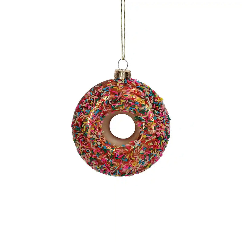 Weihnachtsbaumkugel/ Ornament Glas / Donut / Mix