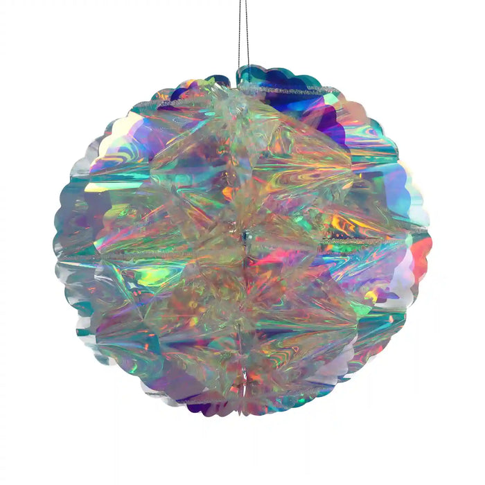 Weihnachtsdekoration / Ornament Ball 30cm / Plastic Iridescent / Irisierend