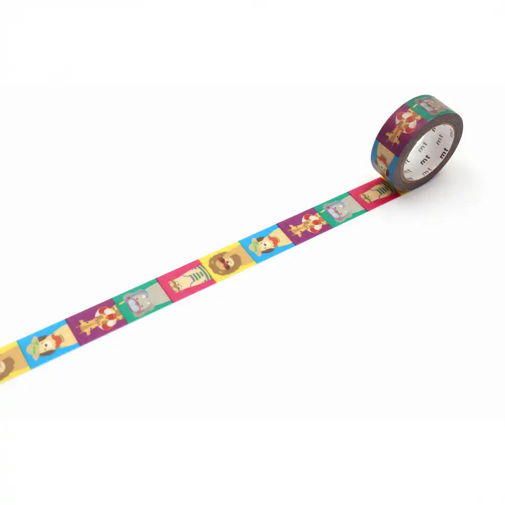 MAsking-Tapes-MT-EX-Washi-Tape-summer-attire-Klebeband-abgerollt
