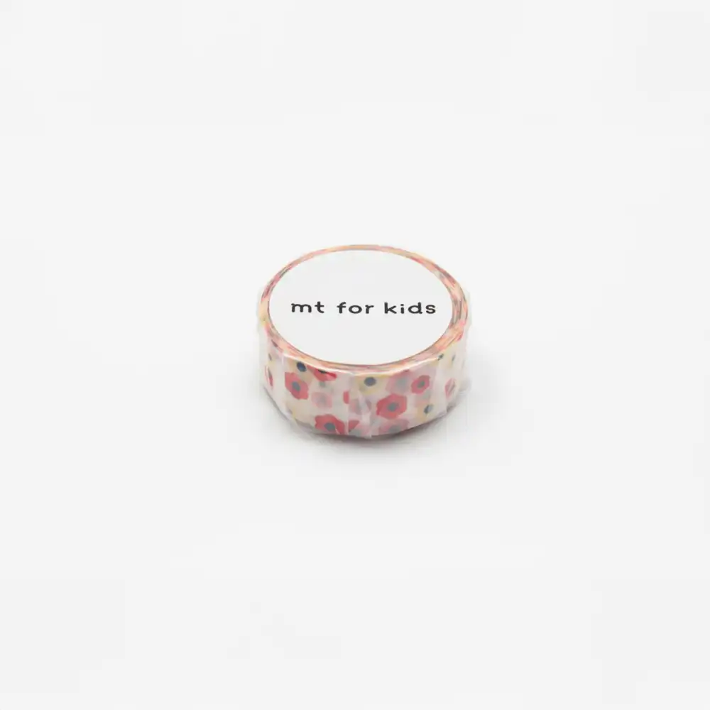 MAsking-Tapes-MT-Kid-Washi-Tape-Motif-flower-Klebeband-in-der-Verpackung