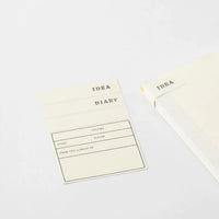 MD-Notebook-Notizbuch-176-Seiten-blank-minimalistisch-Fadenheftung-MD-Paper-Rueckansicht-und-Sticker