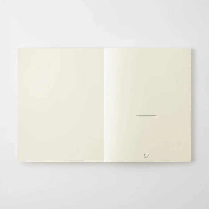 MD-Notebook-Notizbuch-A4-176-Seiten-blank-minimalistisch-Fadenheftung-MD-Paper-Aufgeschlagen-titelseite