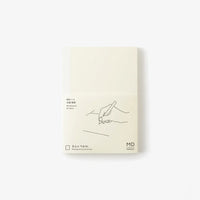 MD-Notebook-Notizbuch-A6-176-Seiten-blank-minimalistisch-Fadenheftung-MD-Paper-Cover-mit-Banderolle-Vorderansicht