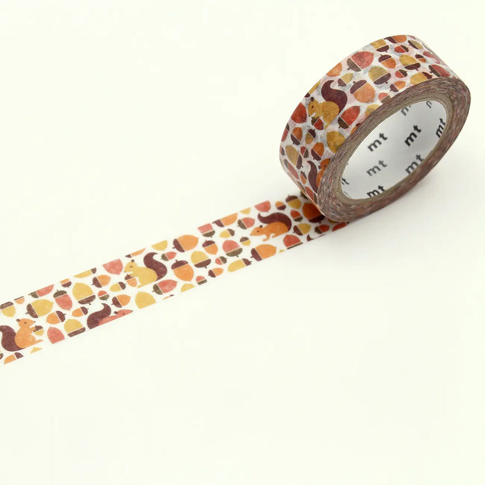 mt / Masking Tape / Washi Tape  / squirrel and acorn