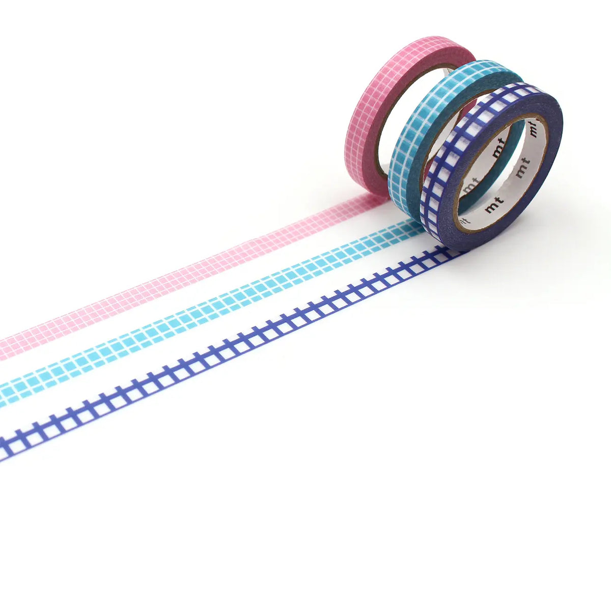 mt / Masking Tape / Washi Tape  / 3er Set grid