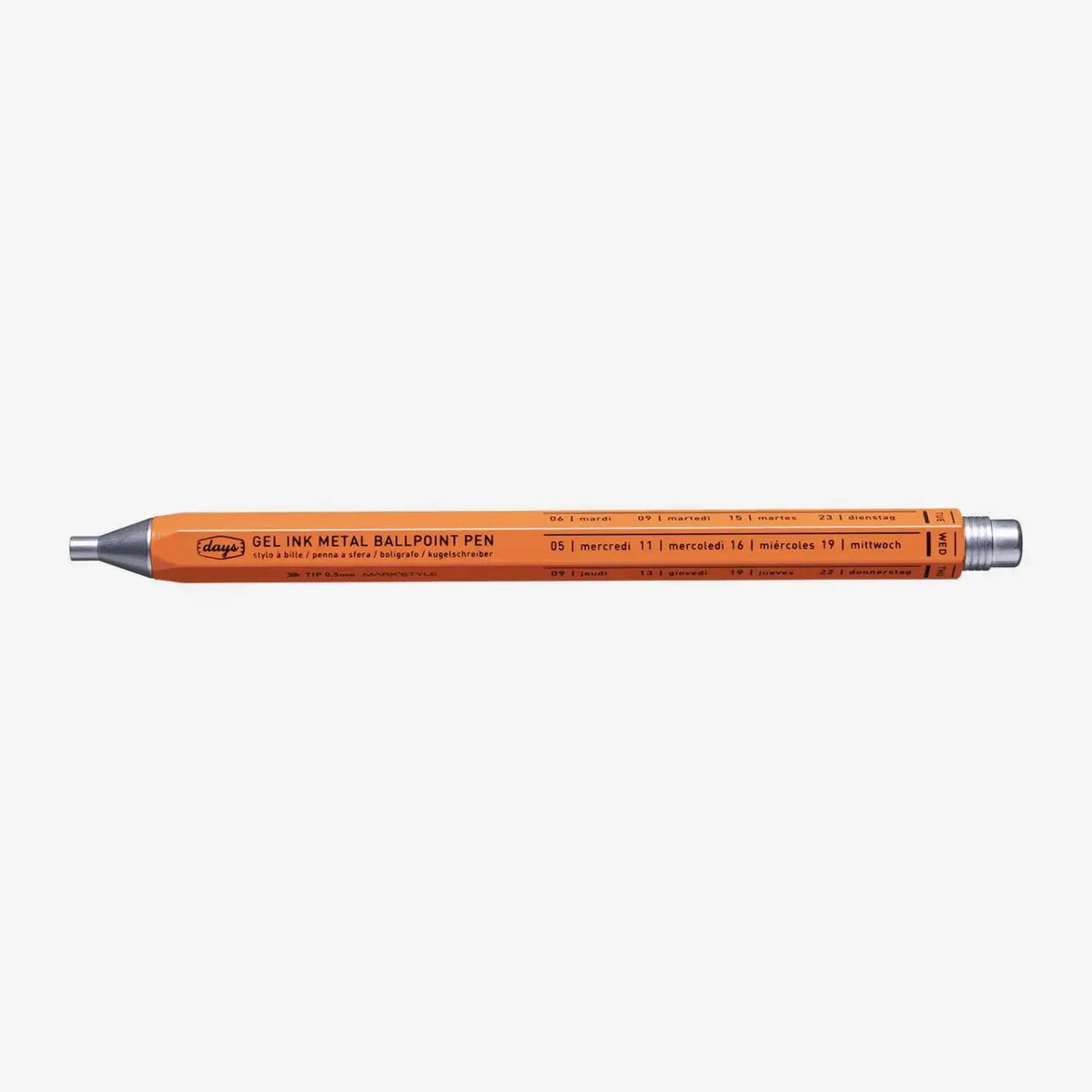 Mark's Style / Days / Gel Metal Ballpoint Pen / Orange