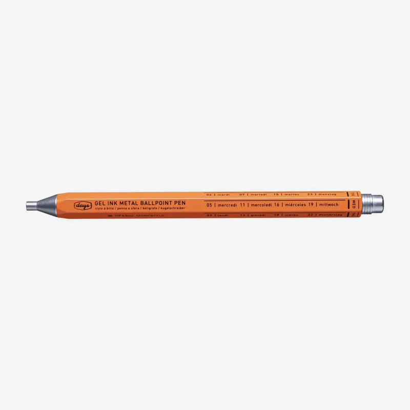 Mark's Style / Days / Gel Metal Ballpoint Pen / Orange