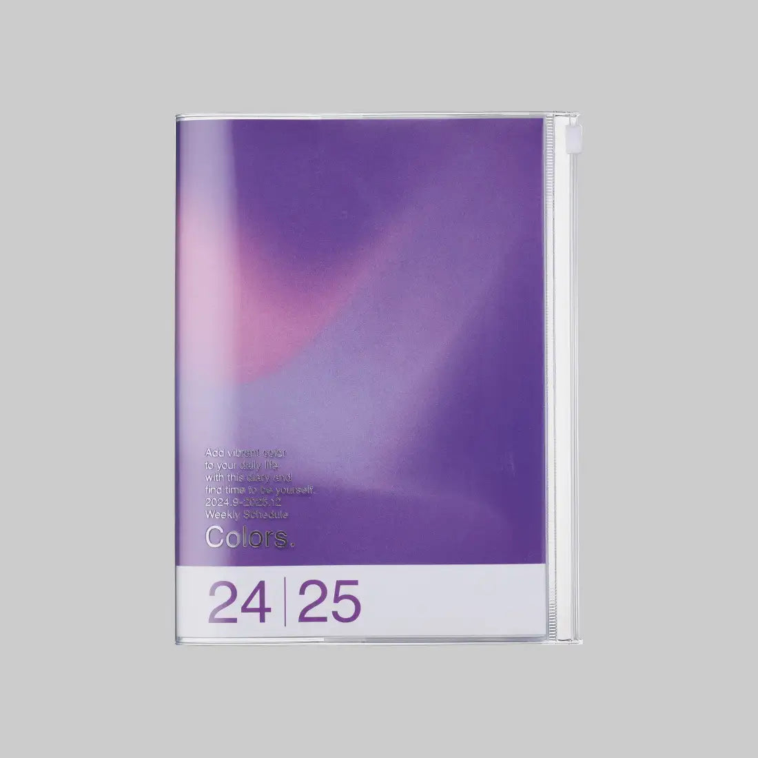 Wochenplaner / Wochenkalender 2024-2025 / A6 / 16 Monate / Gradient Purple