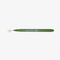 Marvi-Uchida-Le-Pen-Fineliner-water-based-no15-olive-green-Stift-ohne-Kappe-mit-Strich