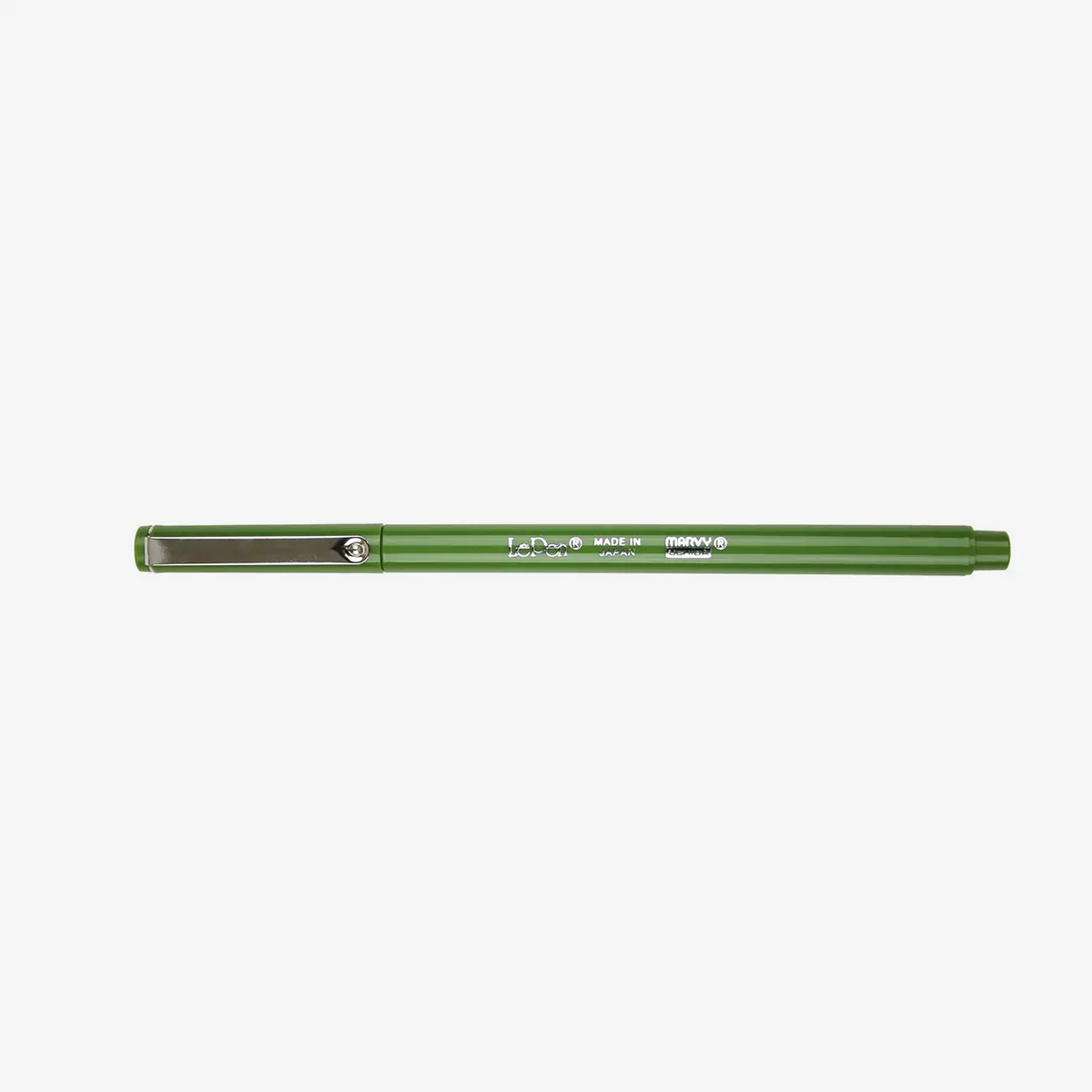 Marvi-Uchida-Le-Pen-Fineliner-water-based-no15-oolive-green-Stift-mit-Kappe