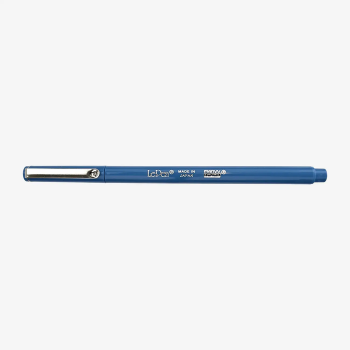 Marvi-Uchida-Le-Pen-Fineliner-water-based-no17-Steel-blue-Stift-mit-Kappe