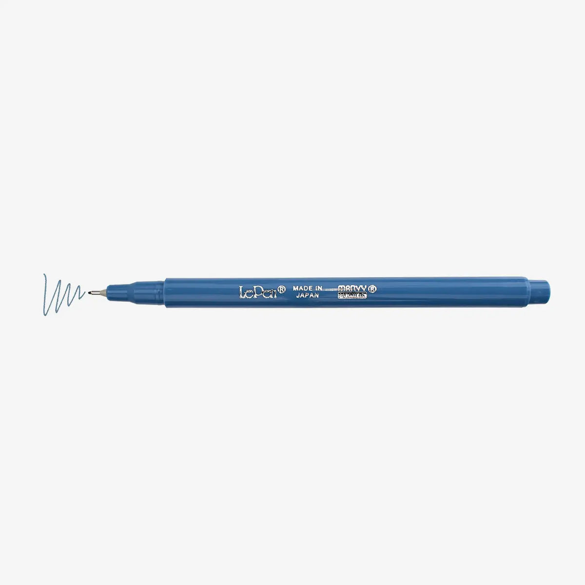 Marvi-Uchida-Le-Pen-Fineliner-water-based-no17-Steel-blue-Stift-ohne-Kappe-mit-Strich