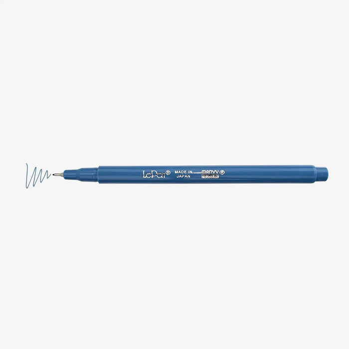 Marvi-Uchida-Le-Pen-Fineliner-water-based-no17-Steel-blue-Stift-ohne-Kappe-mit-Strich
