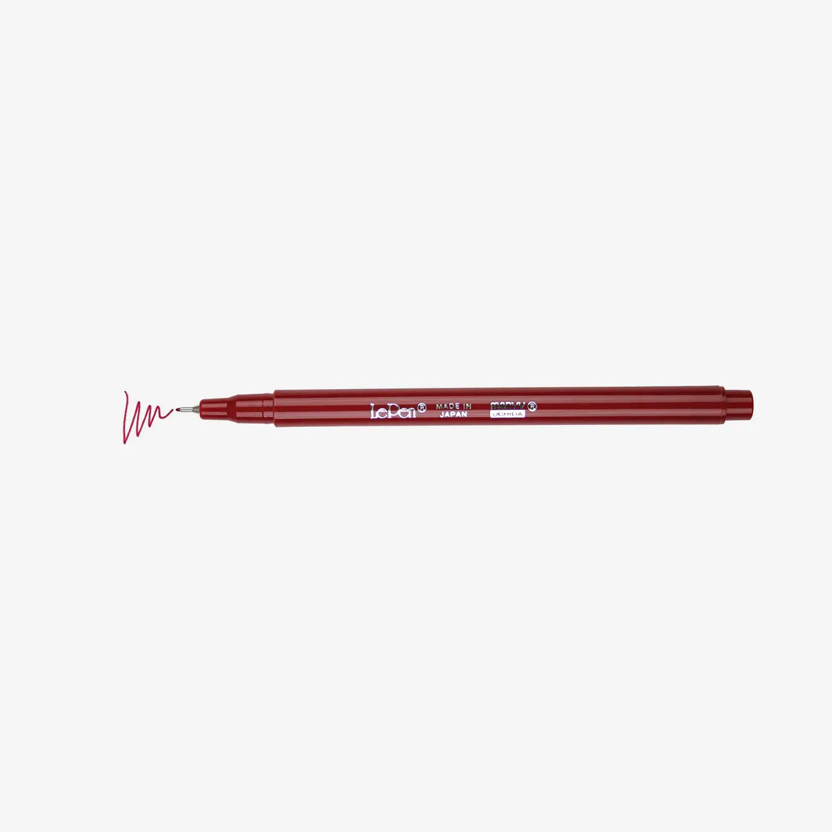 Marvi-Uchida-Le-Pen-Fineliner-water-based-no28-Burgundy-Stift-ohne-Kappe-mit-Strich