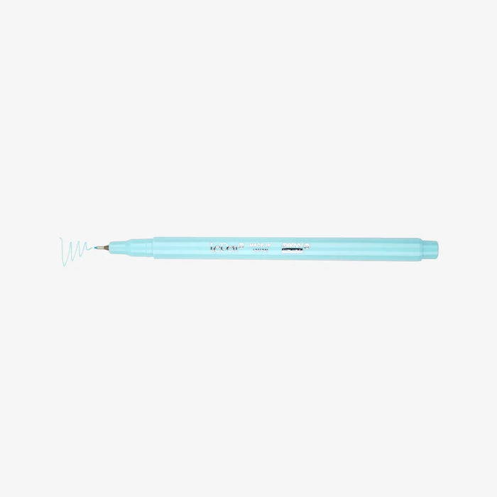 Marvi-Uchida-Le-Pen-Fineliner-water-based-no53-Pale-Blue-Stift-ohne-Kappe-mit-Strich