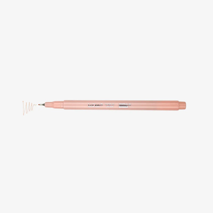 Marvi-Uchida-Le-Pen-Fineliner-water-based-no77-PAstel-Peach_-Stift-ohne-Kappe-mit-Strich