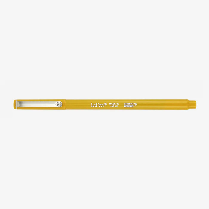 Marvi-Uchida-Le-Pen-Fineliner-water-based-no82-Mustard-Stift-ohne-Kappe-mit-Strich