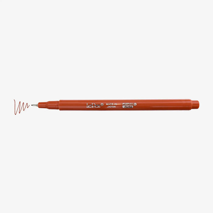 Marvi-Uchida-Le-Pen-Fineliner-water-based-no88-Terra-Cota-Stift-ohne-Kappe-mit-Strich