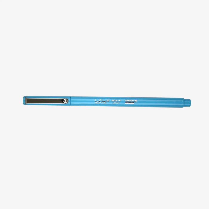 Marvi-Uchida-Le-Pen-Fineliner-water-based-noF3-FluorescentBlue-Stift-mit-Kappe