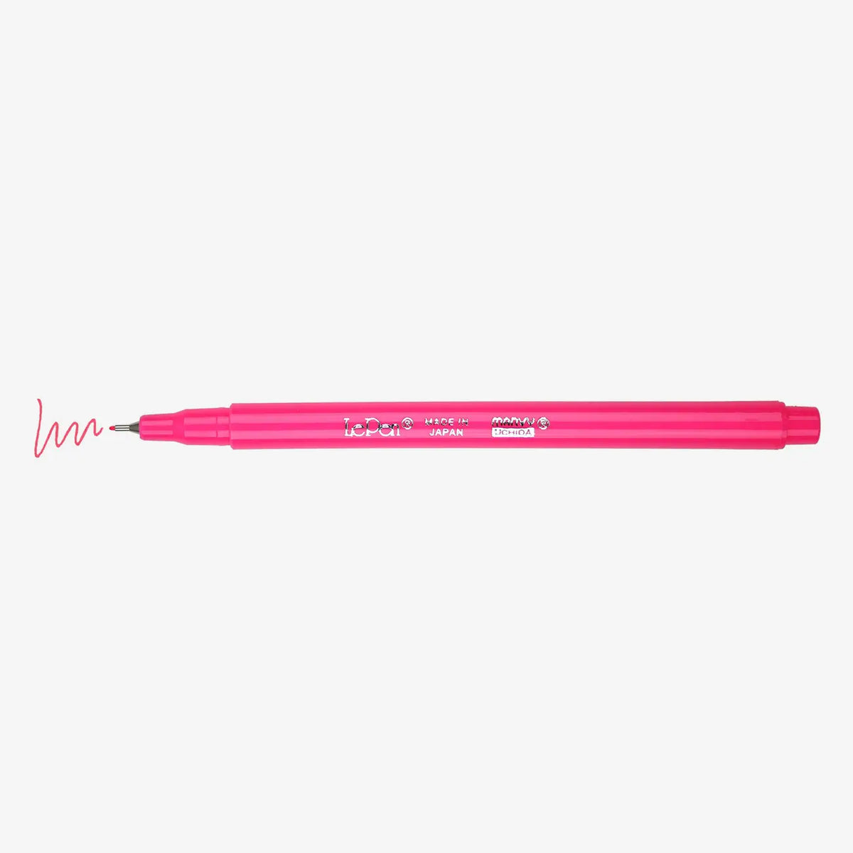 Marvi-Uchida-Le-Pen-Fineliner-water-based-noF9-Fluorescent-Pink-Stift-ohne-Kappe-mit-Strich