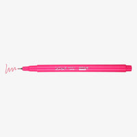 Marvi-Uchida-Le-Pen-Fineliner-water-based-noF9-Fluorescent-Pink-Stift-ohne-Kappe-mit-Strich
