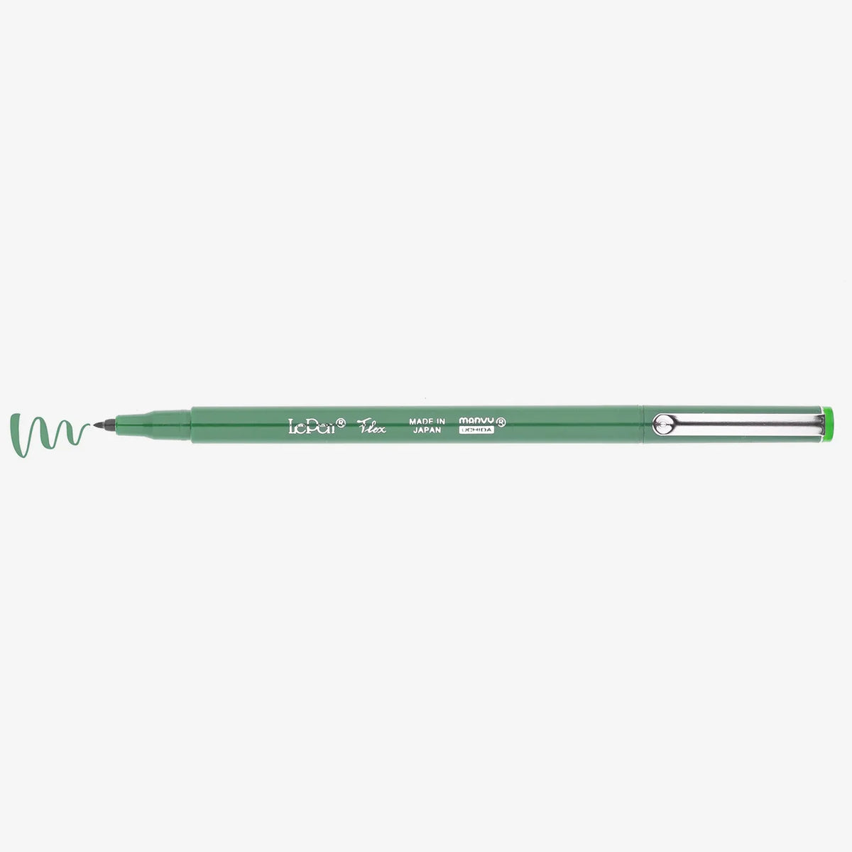 Marvy-Uchida-LePen-Pinselstift-Brush-Pen-102Jade-Green-4800-S24-stift-mit-Strichansicht
