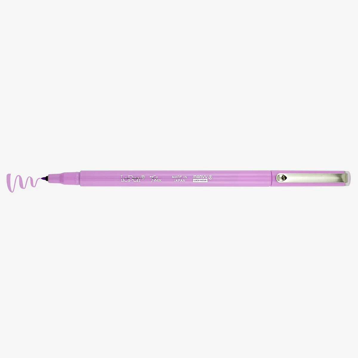 Marvy-Uchida-LePen-Pinselstift-Brush-Pen-81-Pale-Mauve-4800-S81-stift-mit-Strichansicht