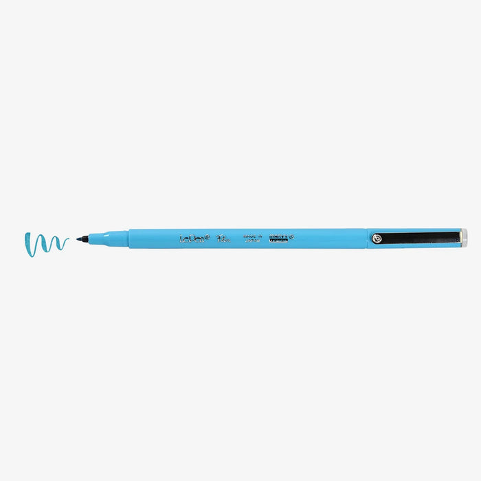 Marvy-Uchida-LePen-Pinselstift-Brush-Pen-F3-Fluorescent-Blue-4800-F3-stift-mit-Strichansicht