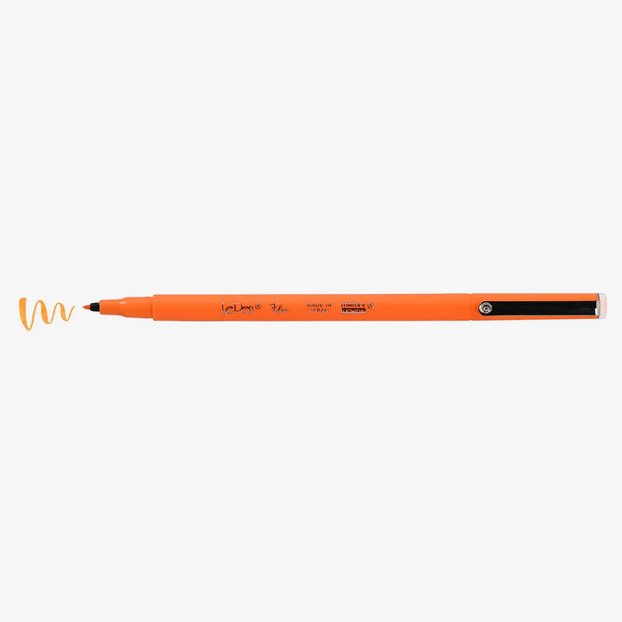 Marvy-Uchida-LePen-Pinselstift-Brush-Pen-F7-Fluorescent-Orange-4800-F7-stift-mit-Strichansicht