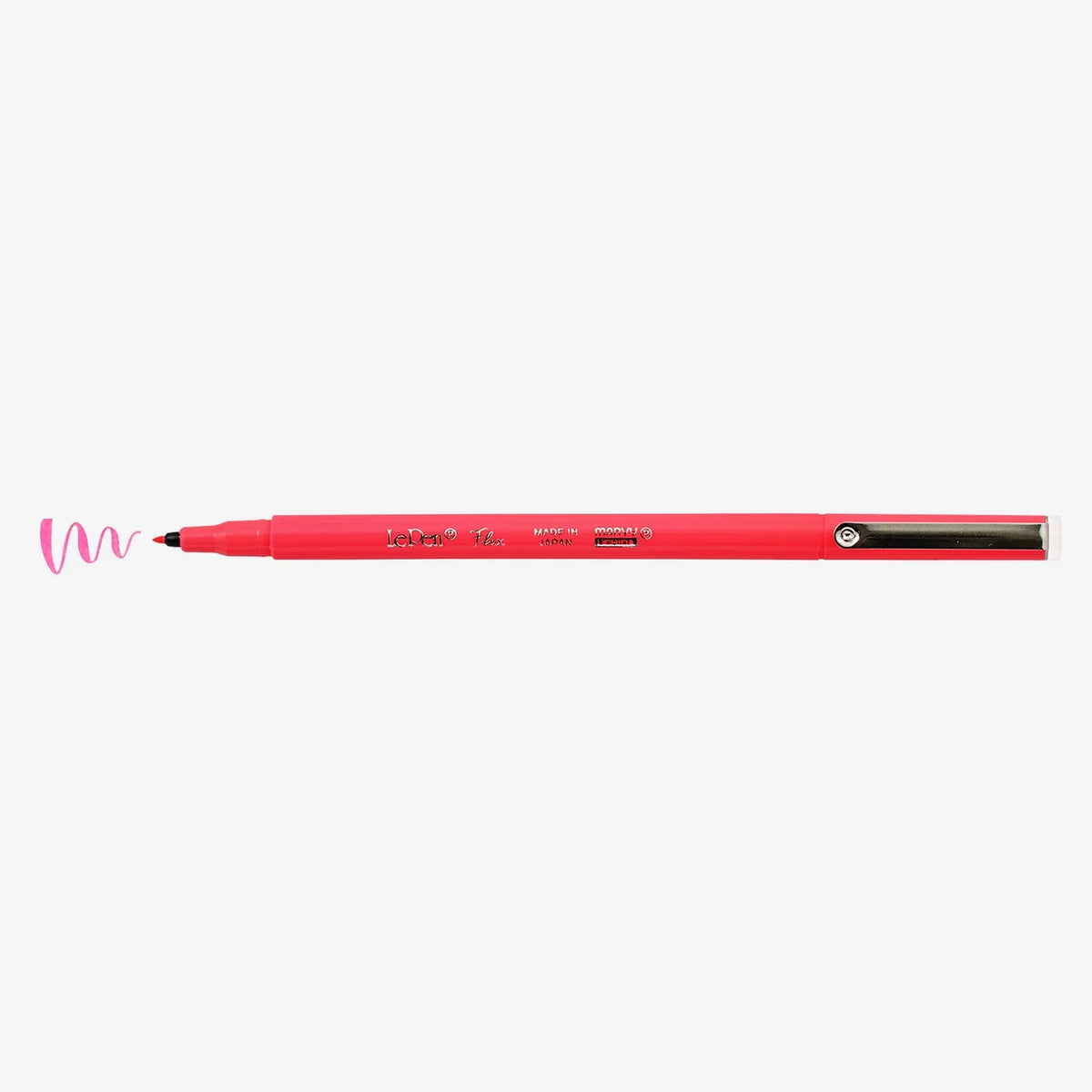 Marvy-Uchida-LePen-Pinselstift-Brush-Pen-F9-Fluorescent-Pink-4800-F9-stift-mit-Strichansicht