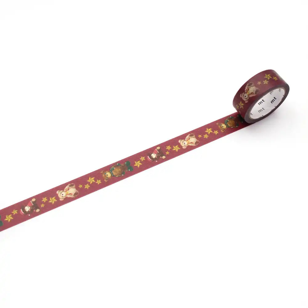 Masking-Tape-Christmas-Teddy-Bear-Klebeband-abgerollt
