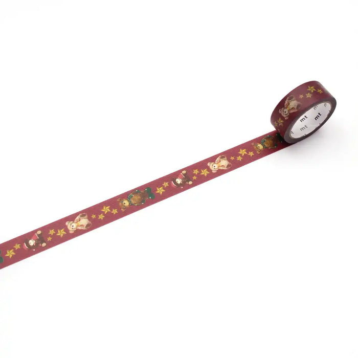 Masking-Tape-Christmas-Teddy-Bear-Klebeband-abgerollt