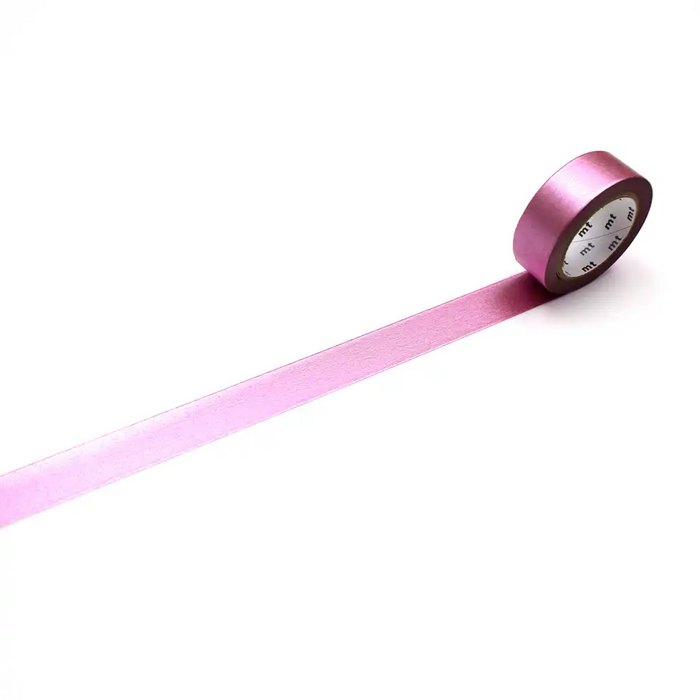 Masking-Tape-MT-01P-Washi-Tape-Pink-high-brightness-Klebeband-abgerollt