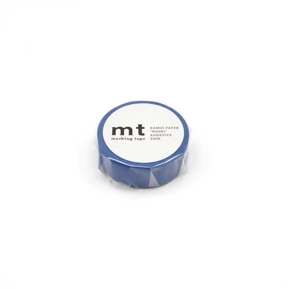 Masking-Tape-MT-01P-Washi-Tape-matte-blue-Klebeband-in-derverpackung