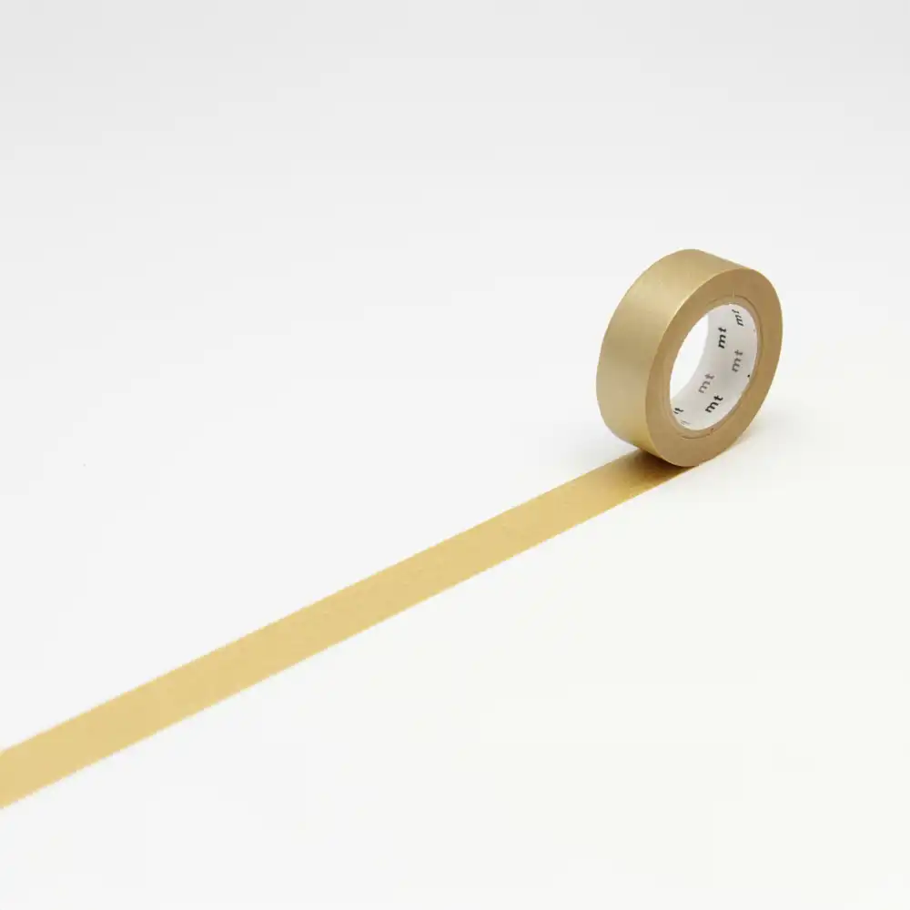 Masking-Tape-MT-01P-Washi-Tape-shocking-gold-Klebeband-abgerollt